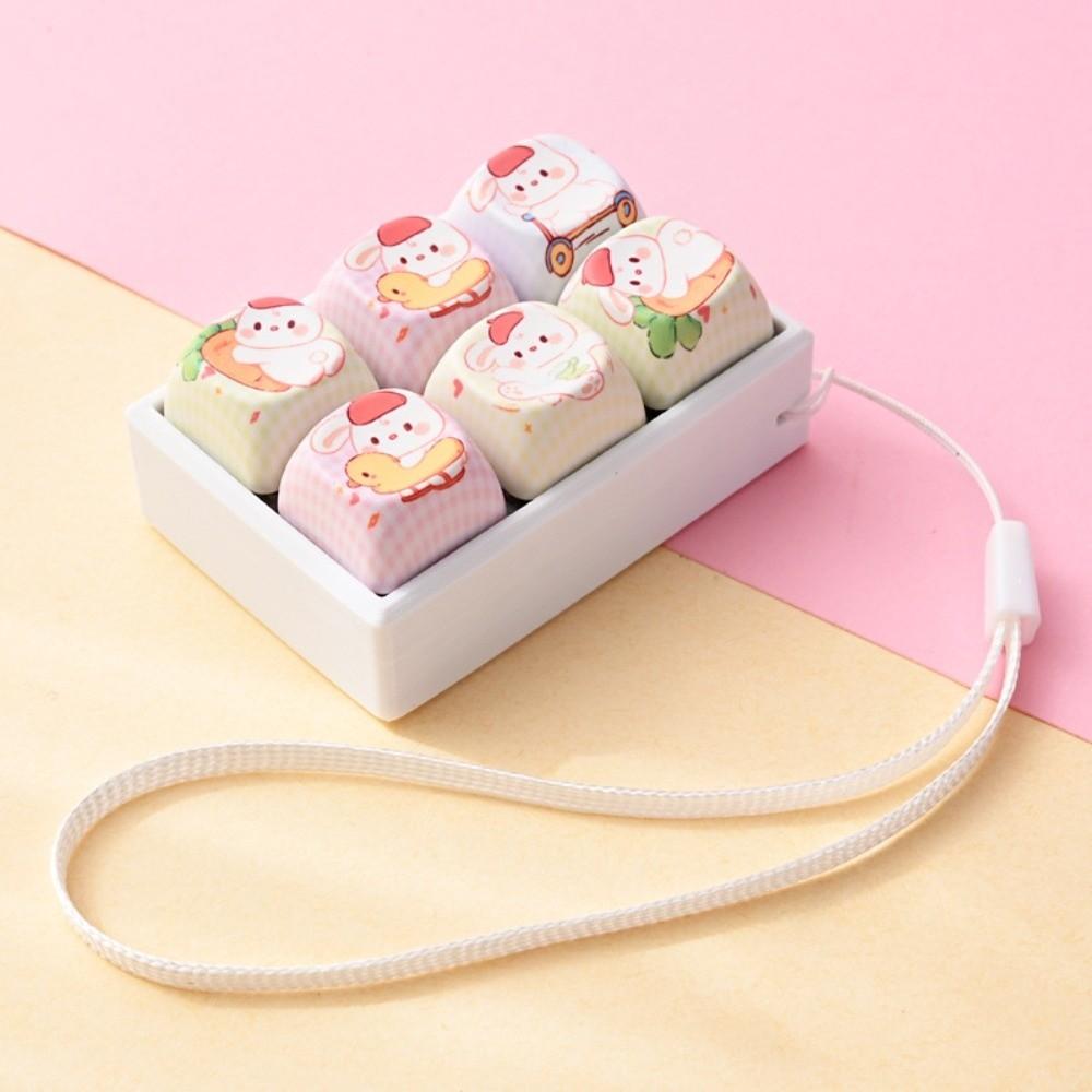 Clicky Button Fidget Clicker Toy Football Pattern Finger Keyboard Pendant for Adults