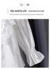 Premium Girls' Lace Stand Collar Long-Sleeved Cotton Top for Spring/Autumn 2025
