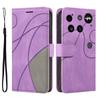 For Nothing Phone (3) 5G Leather Phone Case Stand Wallet with Bi-colour Splicing Design