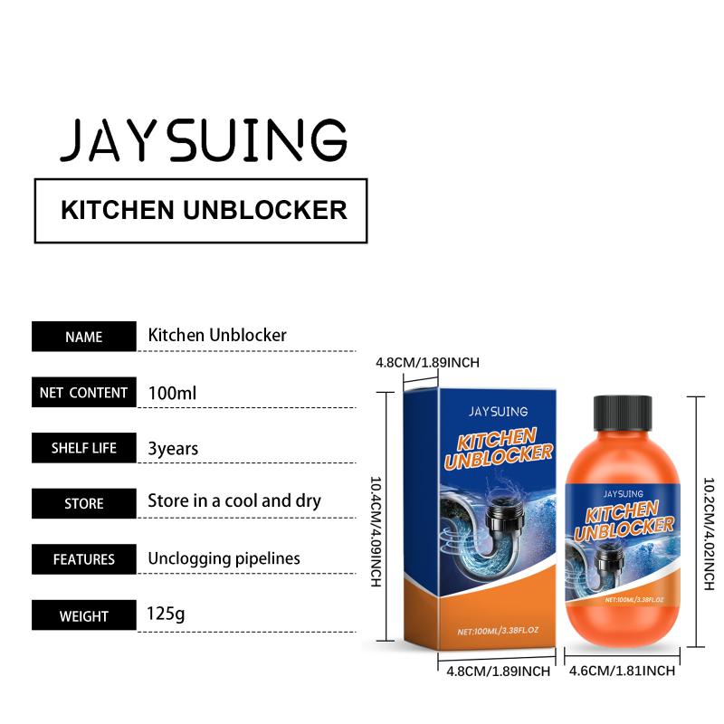 

Pipeline Dredging Agent Drain Cleaners Easily Unclog Pipes Prevent Pipe Blockage Remove Residual Odor Sewer Unclogging Agent 100ml