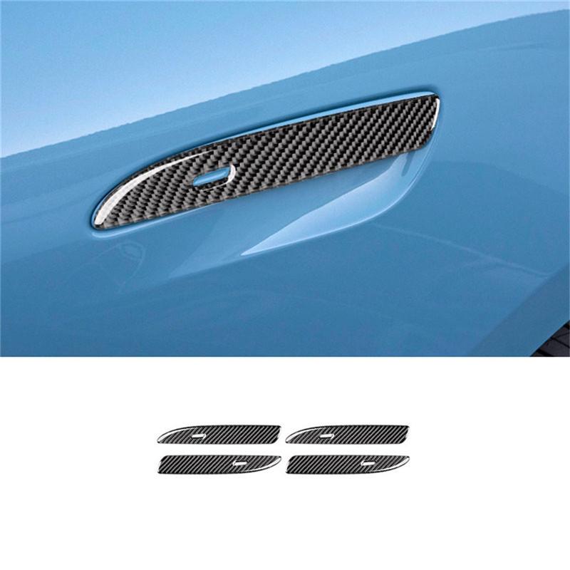 Black Car Interior Decoration Protection Carbon Fiber Sticker For Porsche Taycan 2019-2025 Auto Styling Accessories