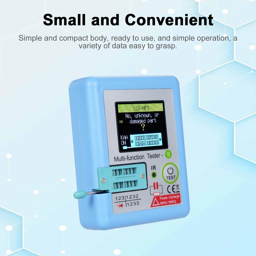 LCRMF9 1,8"" TFT LCD Display Multimeter Transistortester Diode Triode Kondensator Widerstandstest