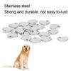 20pcs DIY Heart Shaped Pendant Stainless Steel Pendant with Hole Jewelry Making Accessory(Steel Color 6.5 x 7mm)