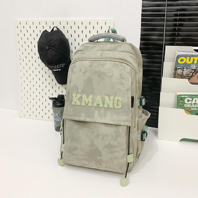 Middle School Student Schoolbag Men's Letter Backpack Women's Large Capacity Backpack