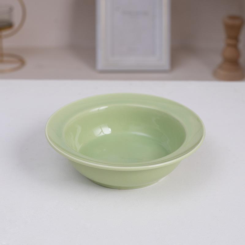 Cute 15° Tilted Ceramic Cat Bowl Double Pet Feeder Bowl with Iron Stand Anti-slip Elevated Food Water Bowl for Small Dogs Cats