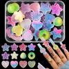 Lollipop Bead Butterfly 3D Resin Nail Charms Mix Colors Nail Accessories  DIY Manicure