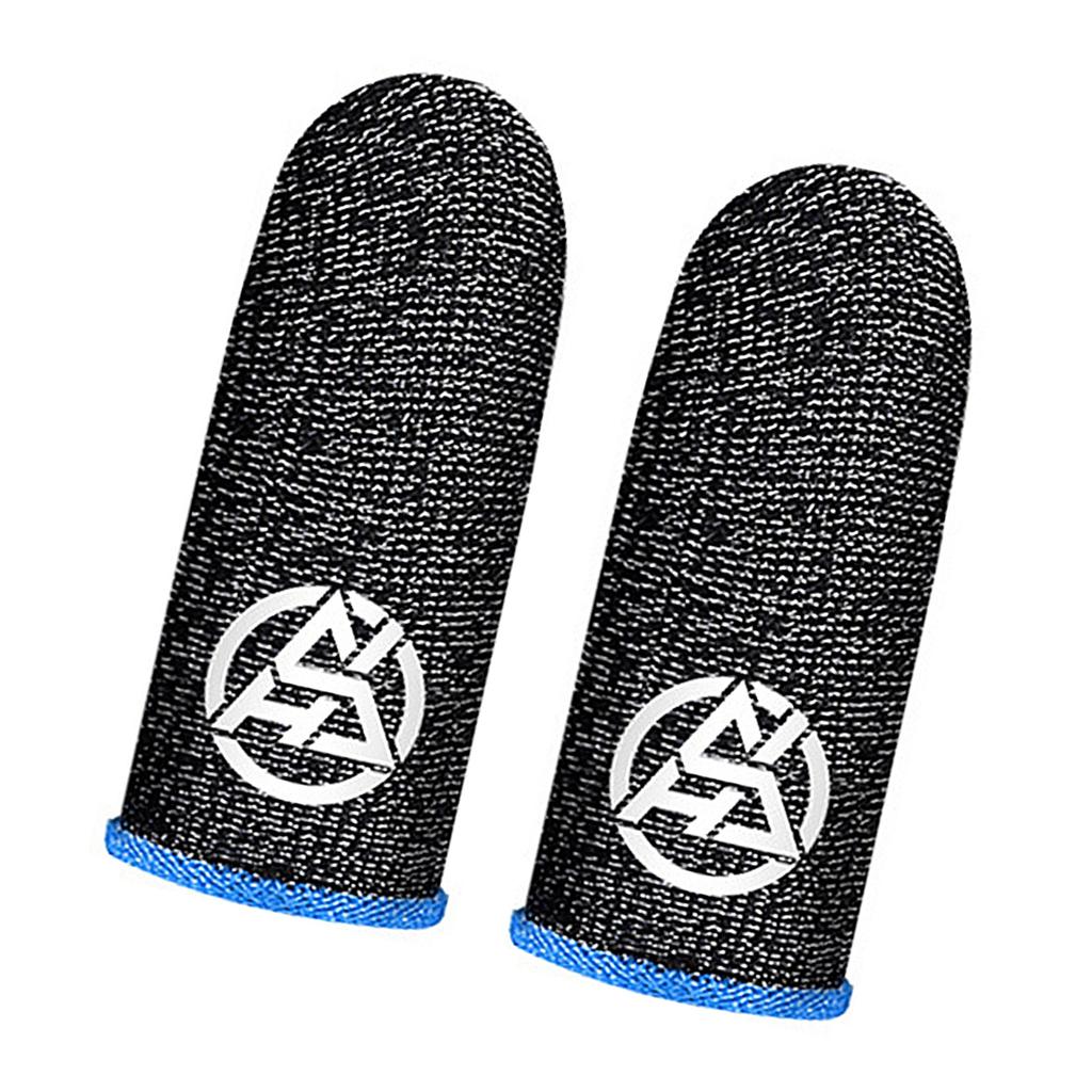 1 Pair High Sensitivity Finger Sleeves Conductive Fiber Material For Accurate Touch Displa Control In Competitive Gaming