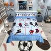 Homewish Boys Basketball Lover Duvet Cover Set,Modern Sport Player Bedding Set,Modern Ball Game Reversible Bed Set