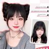 Natural Cat Ear Wig Bag Fluffy Cat's Ear Hair Bun Fashion Bun Head Wig  Hair Accessories