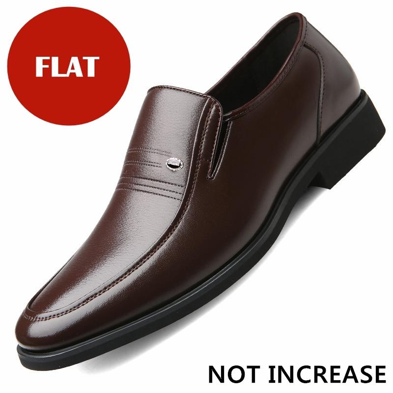 

Мужские летние формальные кожаные туфли для увеличения роста качественные деловые туфли из коровьей кожи для увеличения роста мягкие мужские дышащие оксфорды с отверстиями для мужчин 45