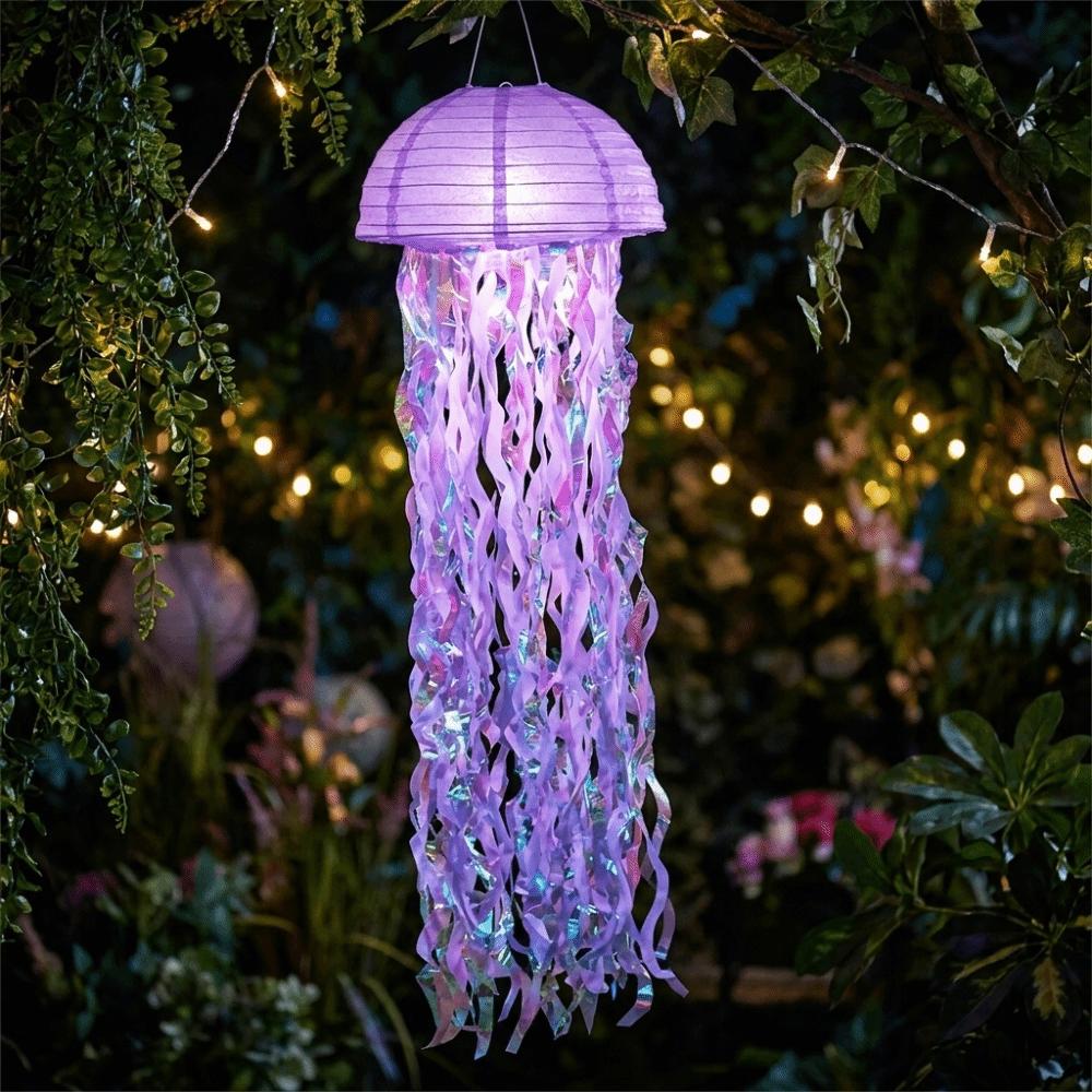 Foldable Jellyfish Lanterns Ocean Theme Hanging Lamp Ball Paper Lanterns Lantern Festival