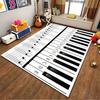 Piano Keys Music Theme Area Rug Suitable for use as an anti-slip game mat for living room and bedroom sofas