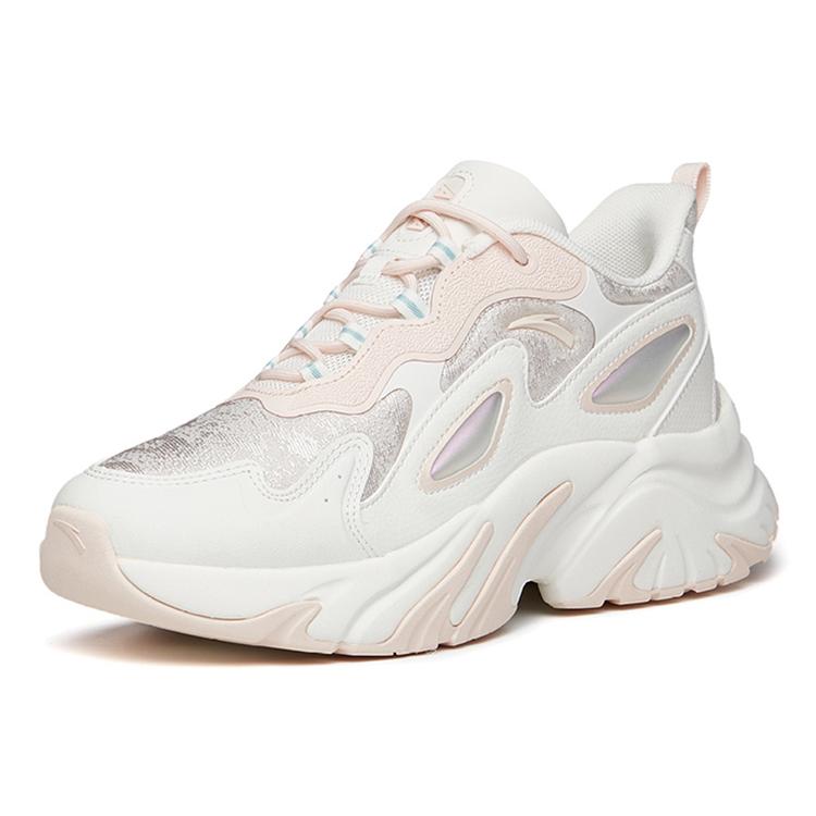 New Anta Running Collection BUNNY 4.0 Low Top Running Shoes Women's White Pink 122218885-1