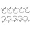10PCS Stage Light Clamp 77lb Truss Clamp Aluminium Alloy Effortless Install Fits 30 to 52mm OD Pipe