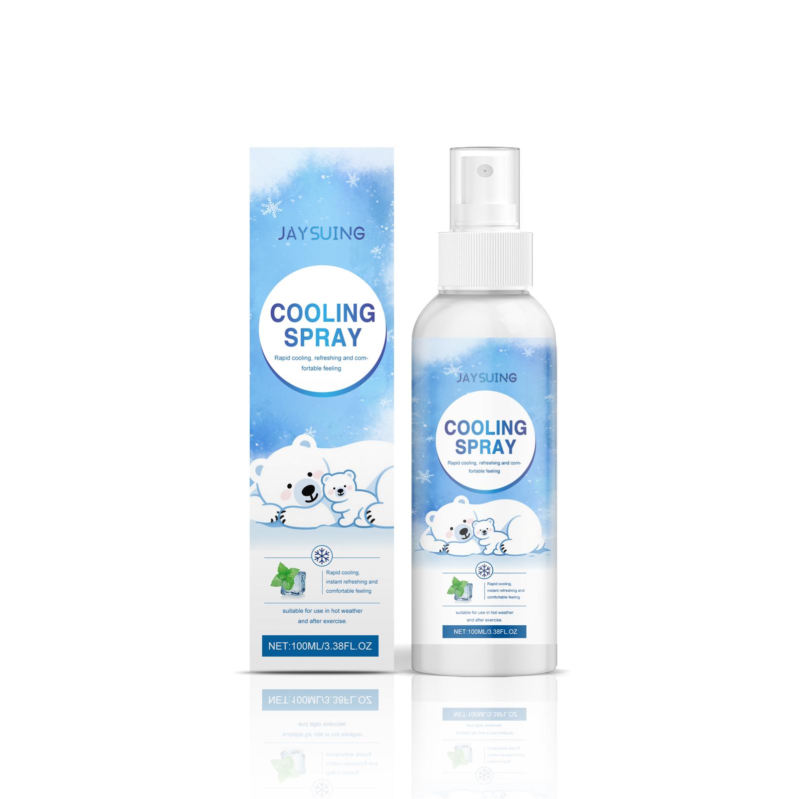 Jaysuing Summer Cooling Spray, Instant Refreshing Body Spray, Rapid Cooling, Moisturizing Refreshing Spray, Summer Cool Sensation Spray, Portable