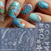 3D Rose Flower Silicone Nail Mold Ocean Style Shell Starfish Nail Transparent Mold Diy Nail Art Decoration Manicure Design Tools