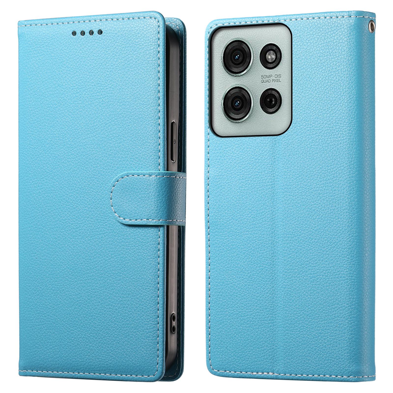 

DF-012 For Motorola Moto G75 5G Case Litchi Texture Leather Magnetic Clasp Wallet Stand Phone Cover G