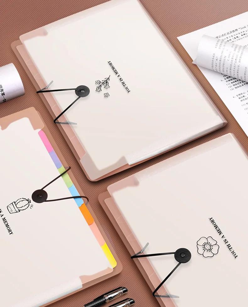 

Многослойная папка формата А4, большая вместимость, классификация, многофункциональная сумка для документов, канцелярские принадлежности, школьные принадлежности color random