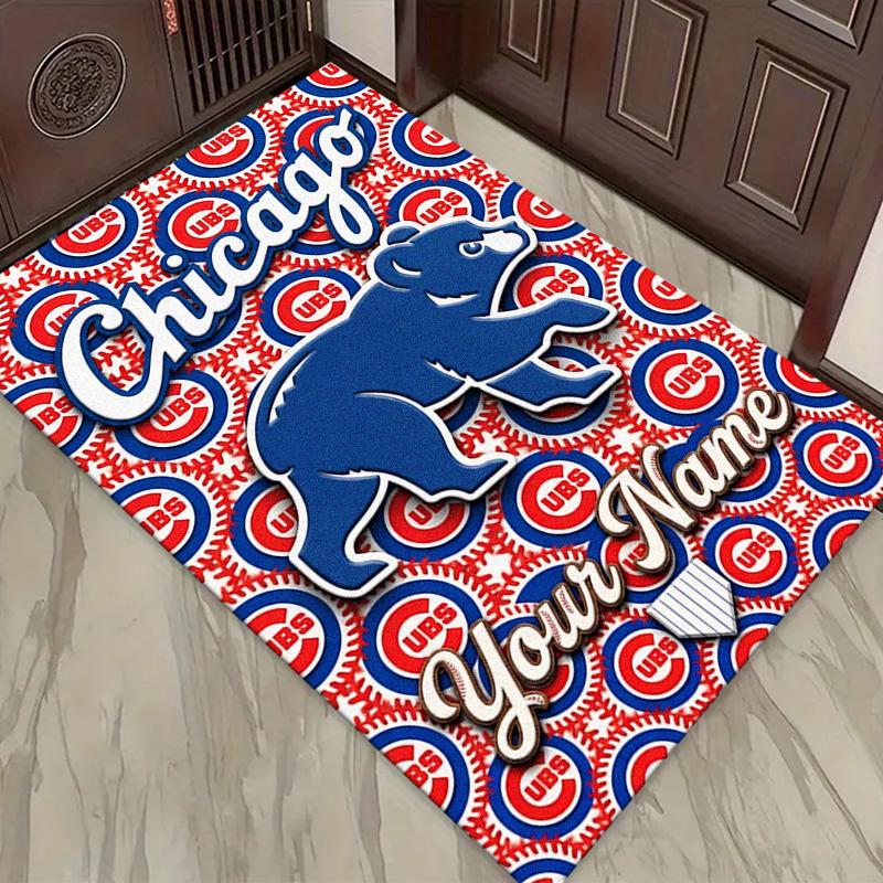 Name Custom Chicago Cubs Carpet Rug for Living Room Bedroom Home Sofa Decoration,Kids Play Non-slip Floor Mat