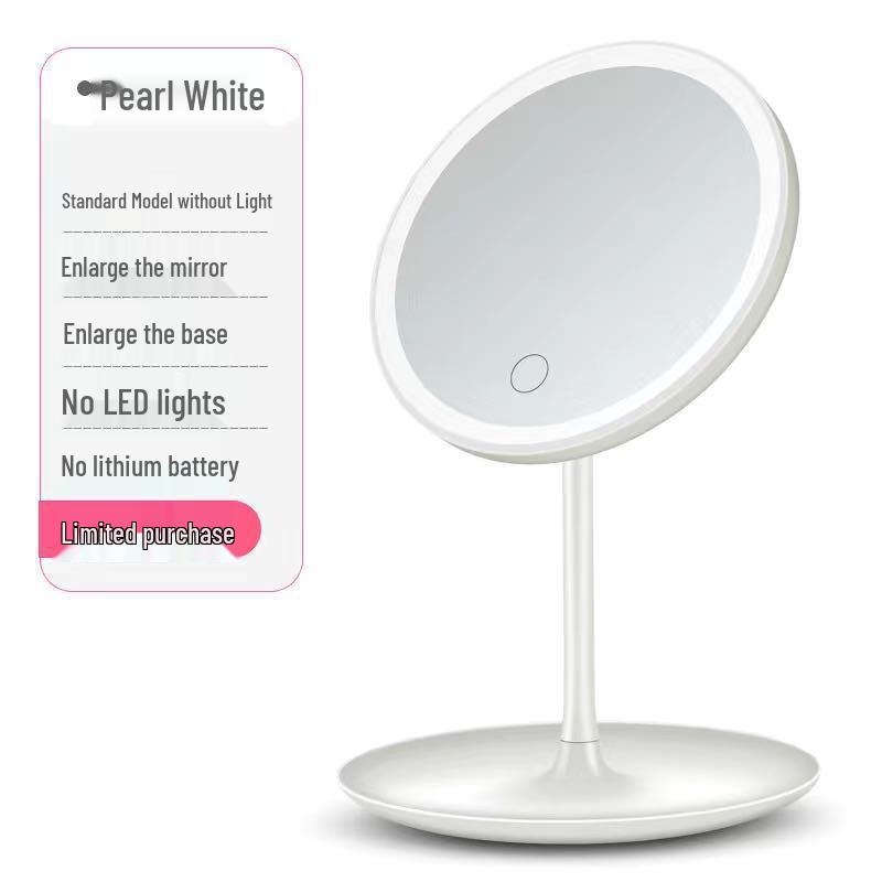 Adjustable Rotatable LED Makeup Mirror with Fill Light - Portable Desktop Vanity Mirror