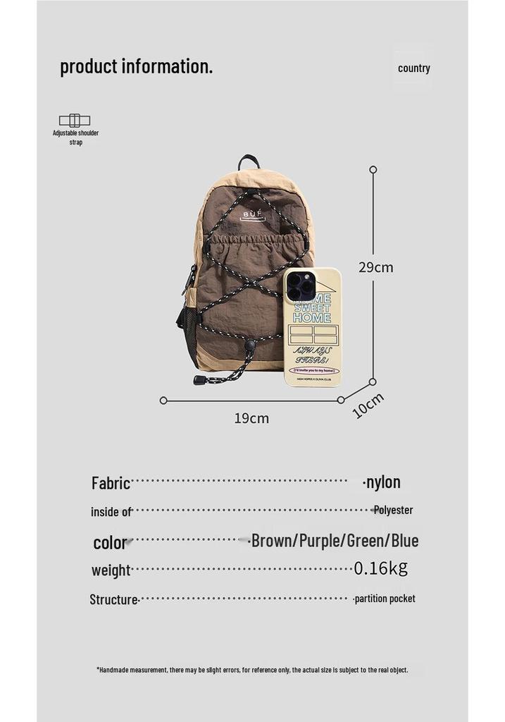 Unisex Lightweight College & Hiking Backpack – Large Capacity