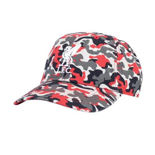 Liverpool FC Boné camuflado corpo a corpo One Size vermelho/cinzento