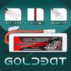 GOLDBAT 4000mAh 50C 2S 7.4V LiPo Battery with TAMI YA Plug, Pack of 2, LiPo Battery for RC Cars, Tamiya Plug Included