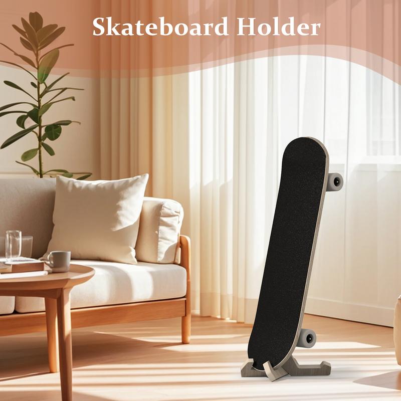 Skateboard Rack 1 Pair Stable Wood Skateboard Rack Snowboard Stand Snowboard Hardware For Enthusiasts And Collectors Family