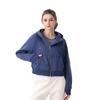 Women's Casual Cotton Zipper Hoodie - Autumn/Winter Yoga & Fitness Wear