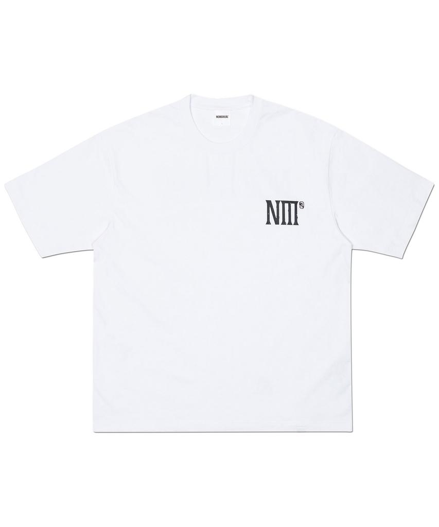 Nomaenyueol Two Face Logo T-Shirt - White
