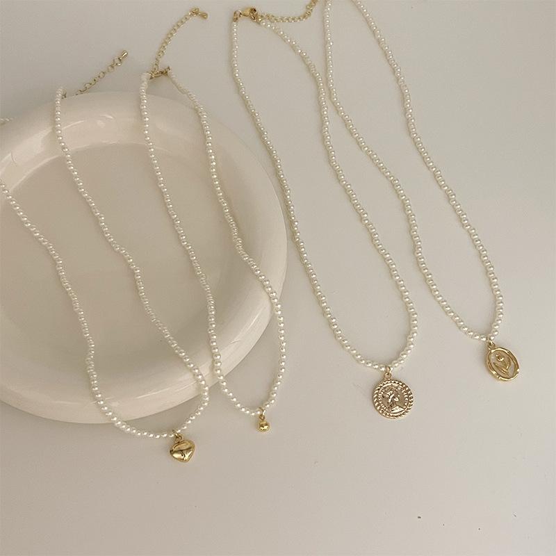 Pearl Necklace Women'S Light Luxury Temperament High Sense Clavicle Chain Year Neck Chain