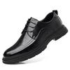 Casual dress shoes men's leather shoes men's 2025 spring new business British style groom wedding shoes