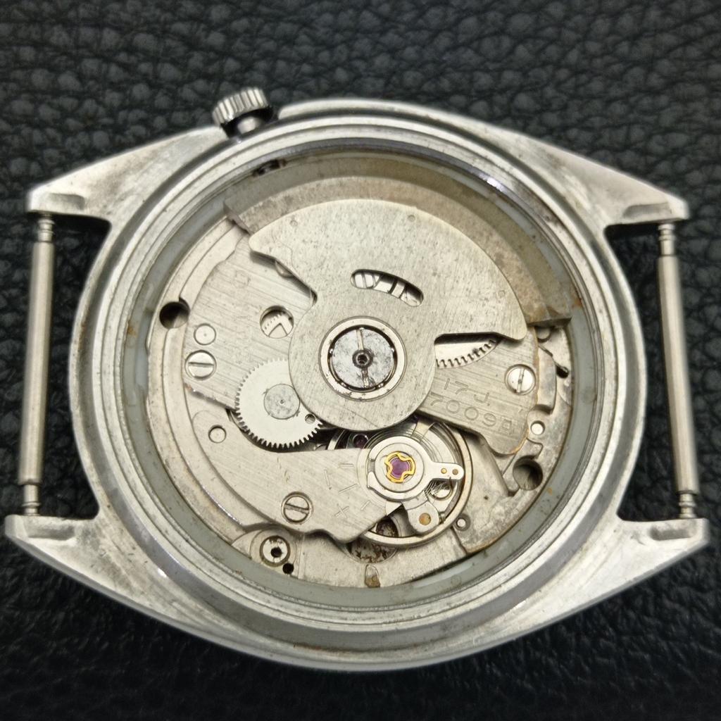 SEIKO 5 AUTOMATIC VINTAGE 7009A JAPAN MENS BLUE COLOR DIAL WATCH a702646-1 R209-a702646