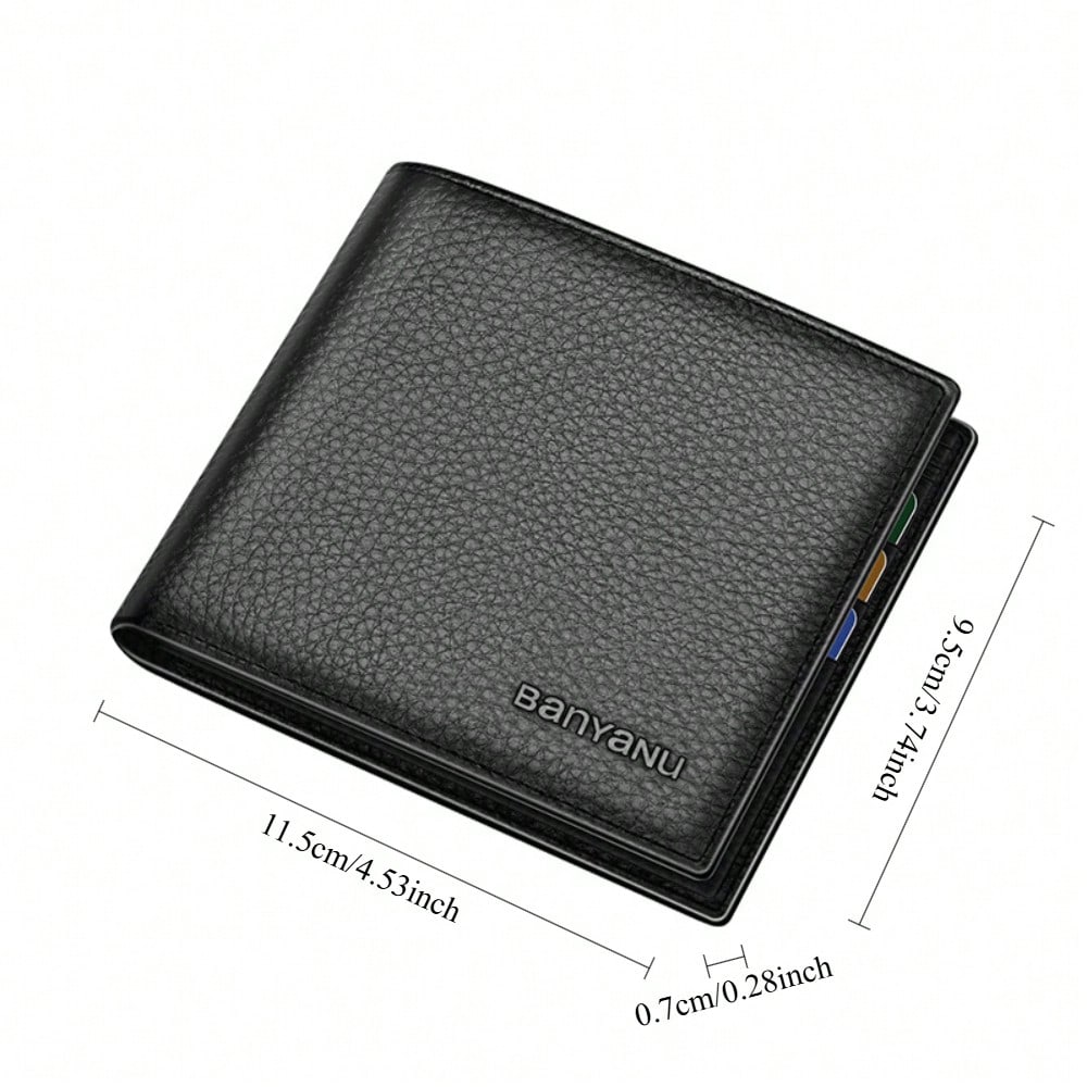 Men's short wallet, new simple wallet, thin wallet.
