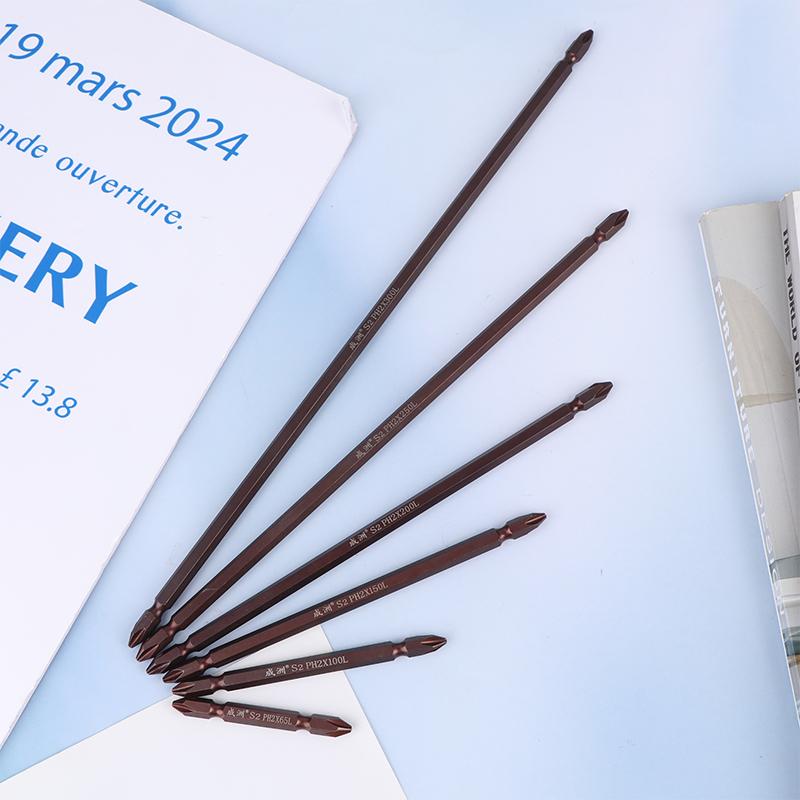 1 Bucată Oțel Aliat Cap Dublu Șurubelniță Electrică Bit Cruce Șurubelniță Electrică Unealtă de Mână