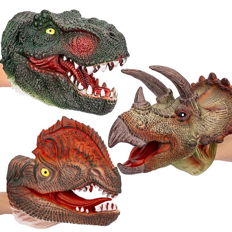 Dinosaur Finger Doll Toys, Boys And Girls Soft Glue, Simulated Tyrannosaurus Rex 3-6 Years Old Giveaway Small Toys