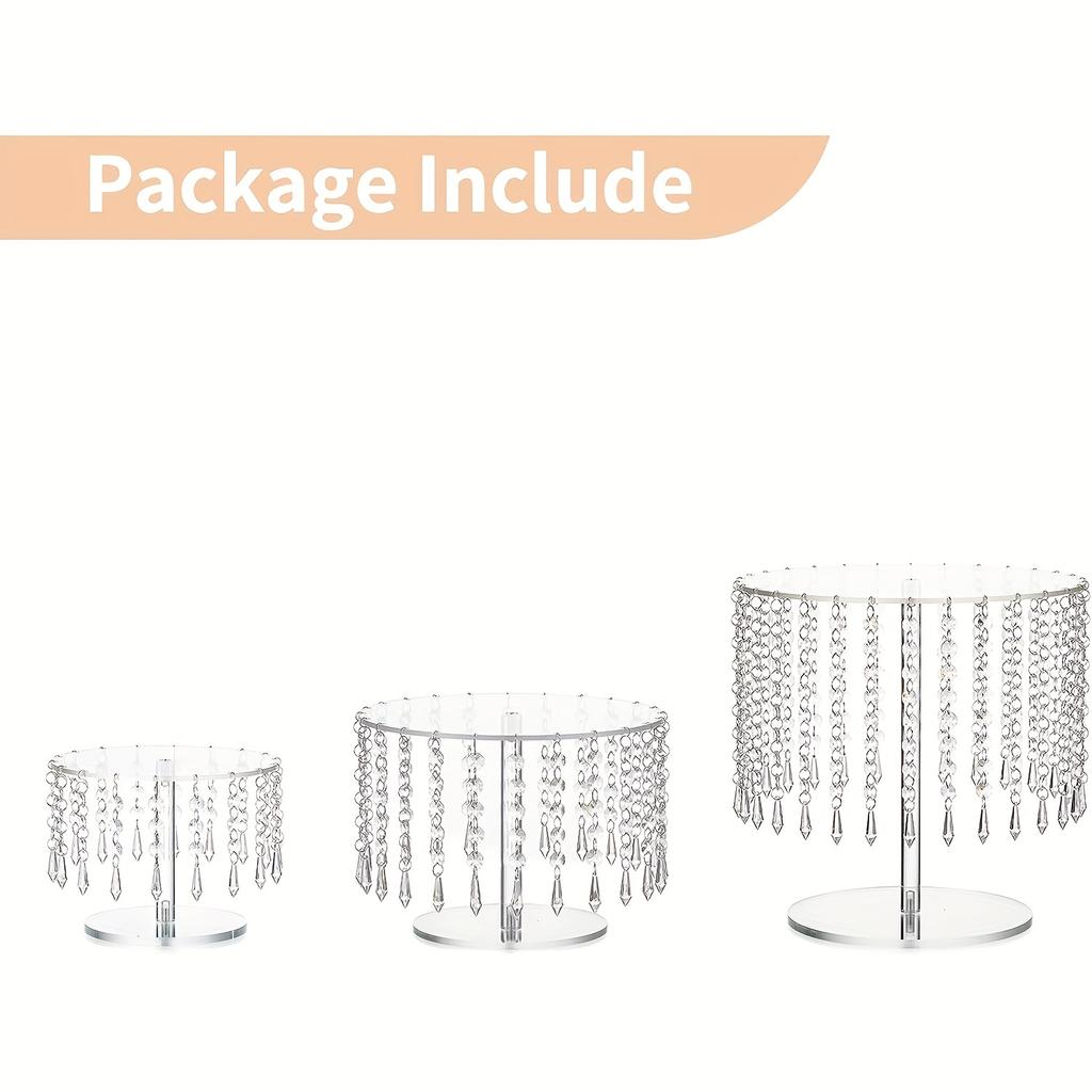 Acrylic Hanging Beads Cake Pan,birthday Party,cake Pan,cake Display Stand