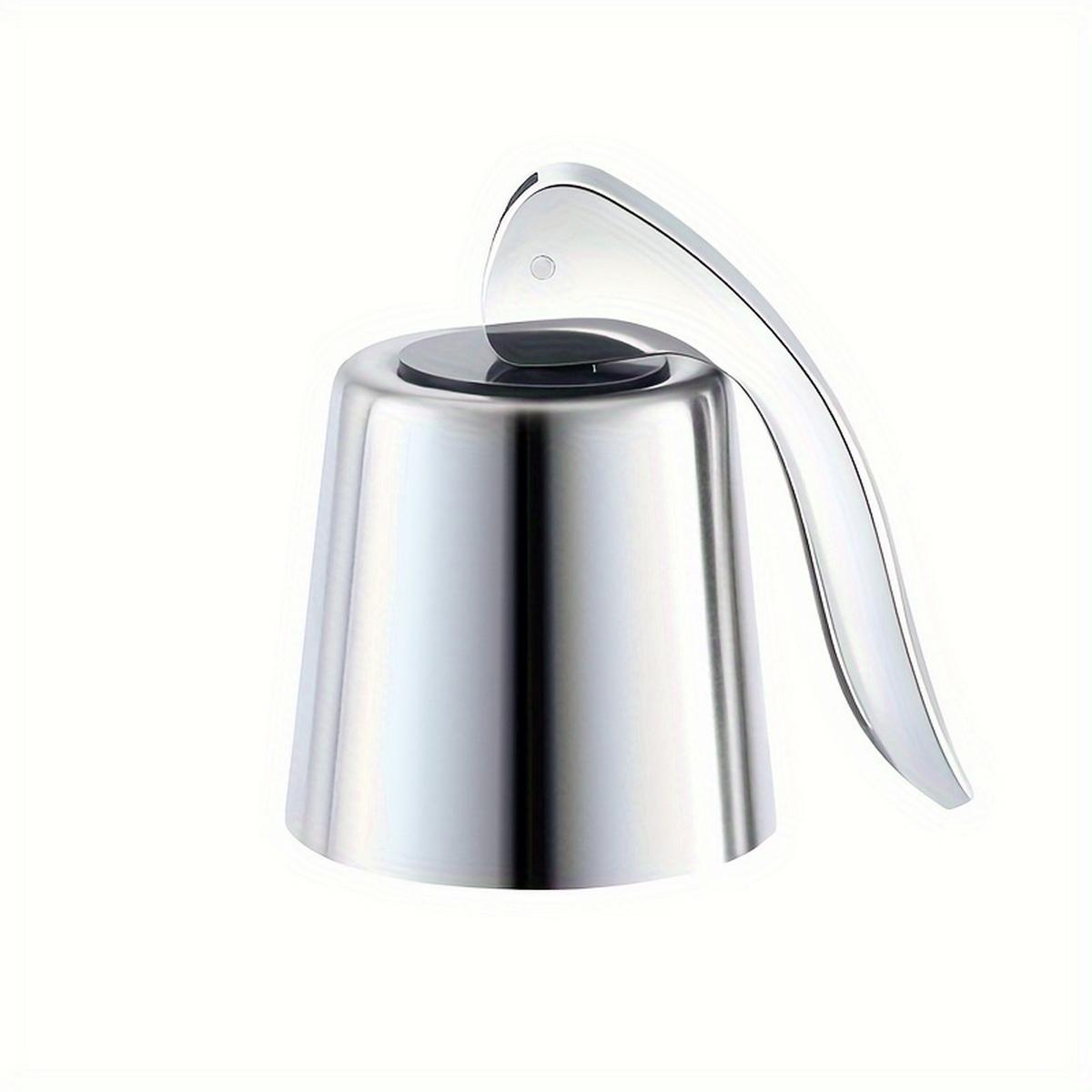 Wine Stopper, Stainless Steel Wine Bottle Stopper With Silicone Seal, Reusable Beverage Saver, Advanced Bottle Sealant