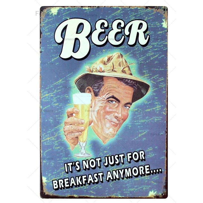 Beer Week Cerveza Vintage Metal Tintin Signs Vodka Retro Plaque  Wall Bar Home Rtrestaurant Decor Cuadros  30X20CM A-5517