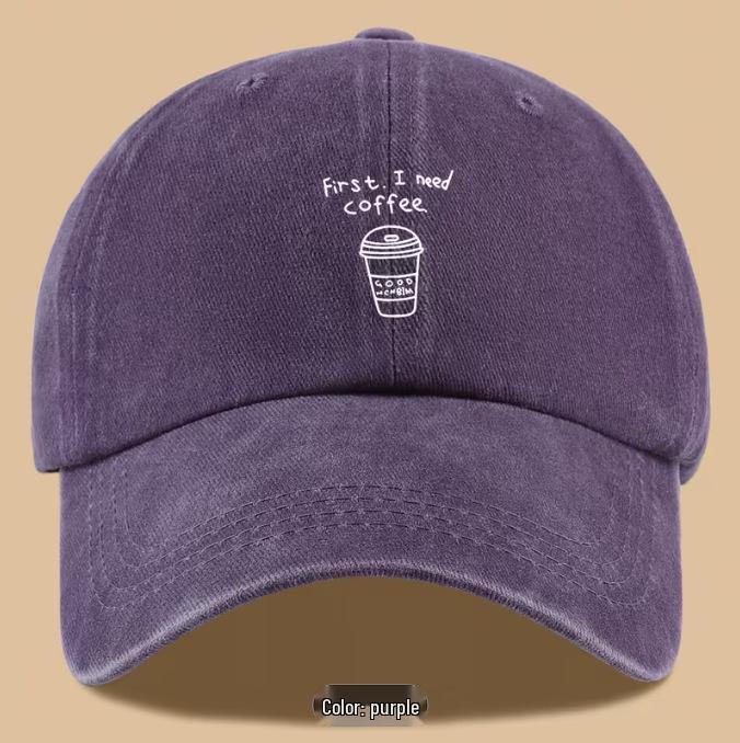 Cross-border Bestseller: 'I Need Coffee' Ponytail Baseball Cap - Adjustable for Outdoor Wear