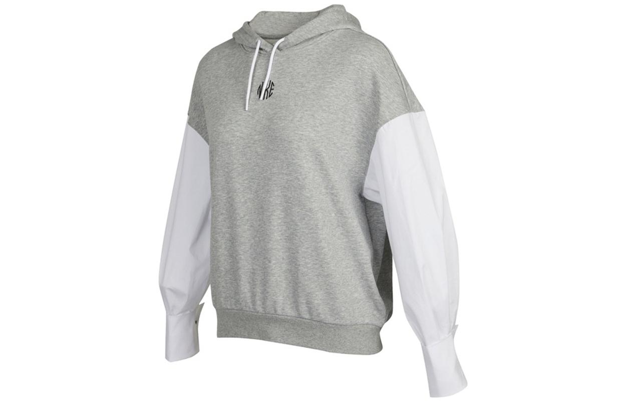 Nike Sweatshirts Women s Gray Hooded Moderate Regular DD5053-063 M