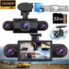 Dash Cam Recorder 4 Channel 360° Front Rear Inside Car Camera DVR With Night Vision Loop Recording 24h Parking Monitor 32GB