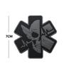 Patch de Braçadeira Médica Esqueleto MEDIC Disponível: Gancho e Laço, À Prova d'Água, Distintivo de PVC Lavável