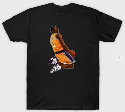 Kobe Bryant Lakers Short Sleeve  Mens Unisex S-3XL Black Fan Art Unisex T-Shirt