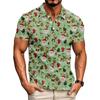 Men's Relaxed Fit Christmas Print Short Sleeve T-Shirt for Casual Holiday Wear