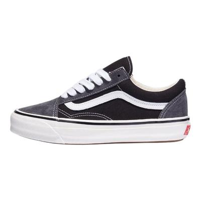 Old Skool Unisex Low Top Skateschuhe Schwarz Grau Canvas Wildleder Klassisch Bequem VN000D56239