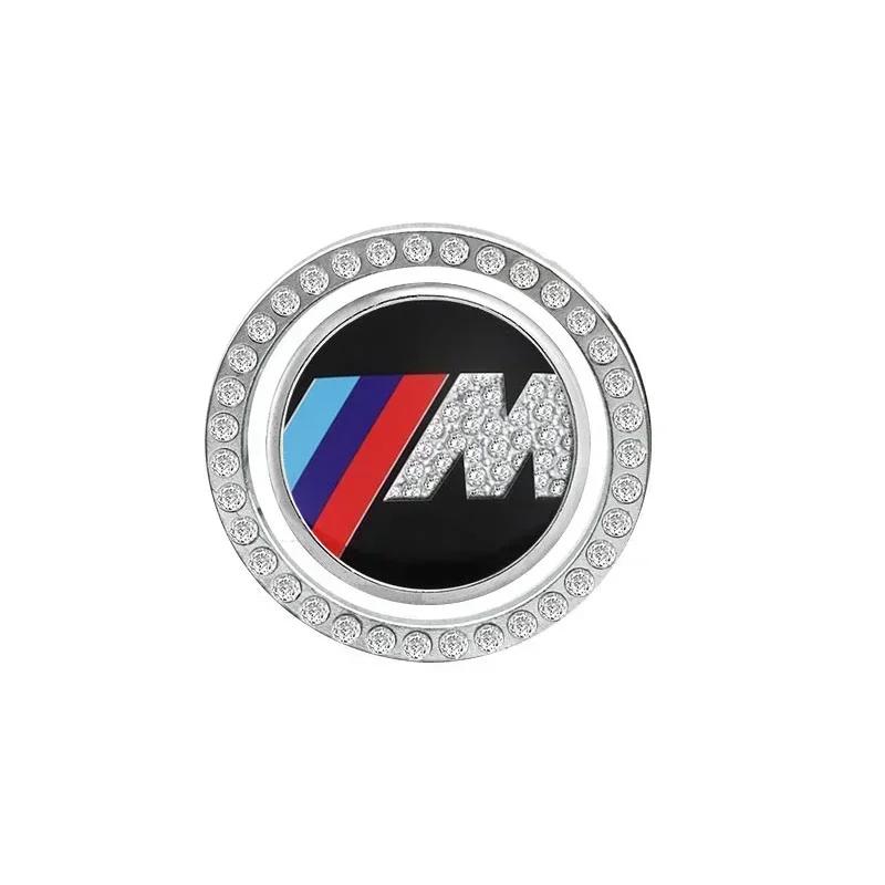 B4 A5 2025 New 1pcs Car Bling One-Click Start Stop Engine Ignition Sticker For BMW M Performance E36 E60 E90 X2 X1 X3 X5 E46 E39