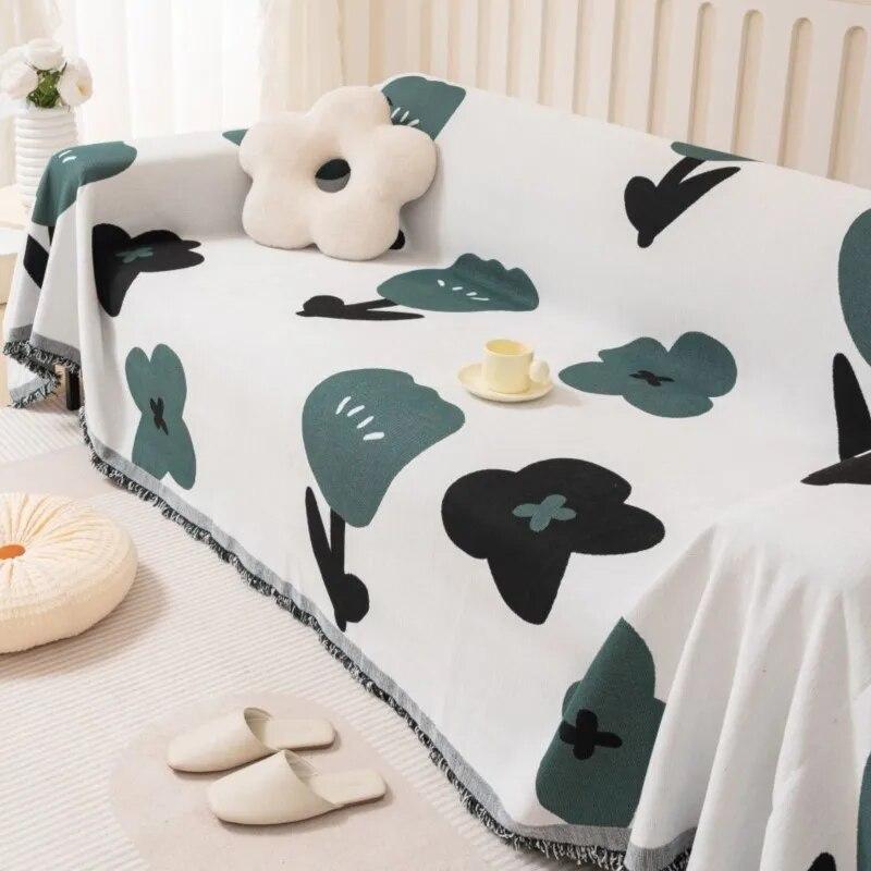 Tulip Sofa Cover Mat Funda Sofas Ajustables Throw Blanket Living Room Sofa Couple Position Modern Throw Camping Picnic Blanket