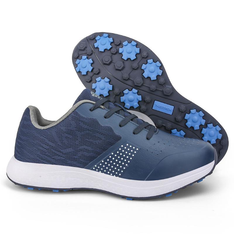 

Большой размер 39-48, водонепроницаемая профессиональная обувь для гольфа, мужские кроссовки без шипов для гольфа, мужская уличная противоскользящая прогулочная обувь 39