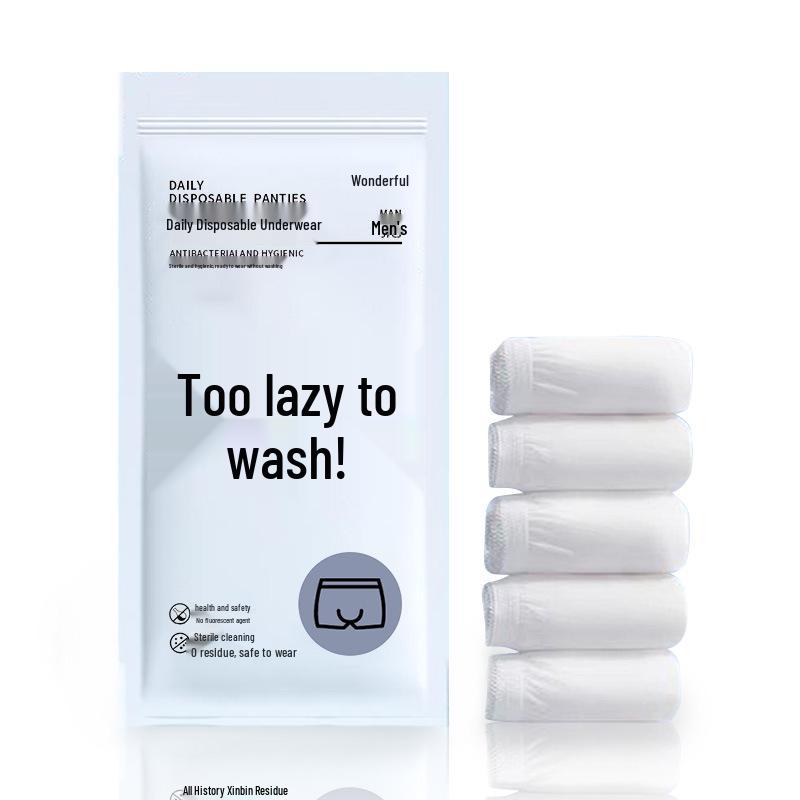 Miao Ke Disposable Men's Boxer Briefs: Wash-Free, Travel-Ready Underwear